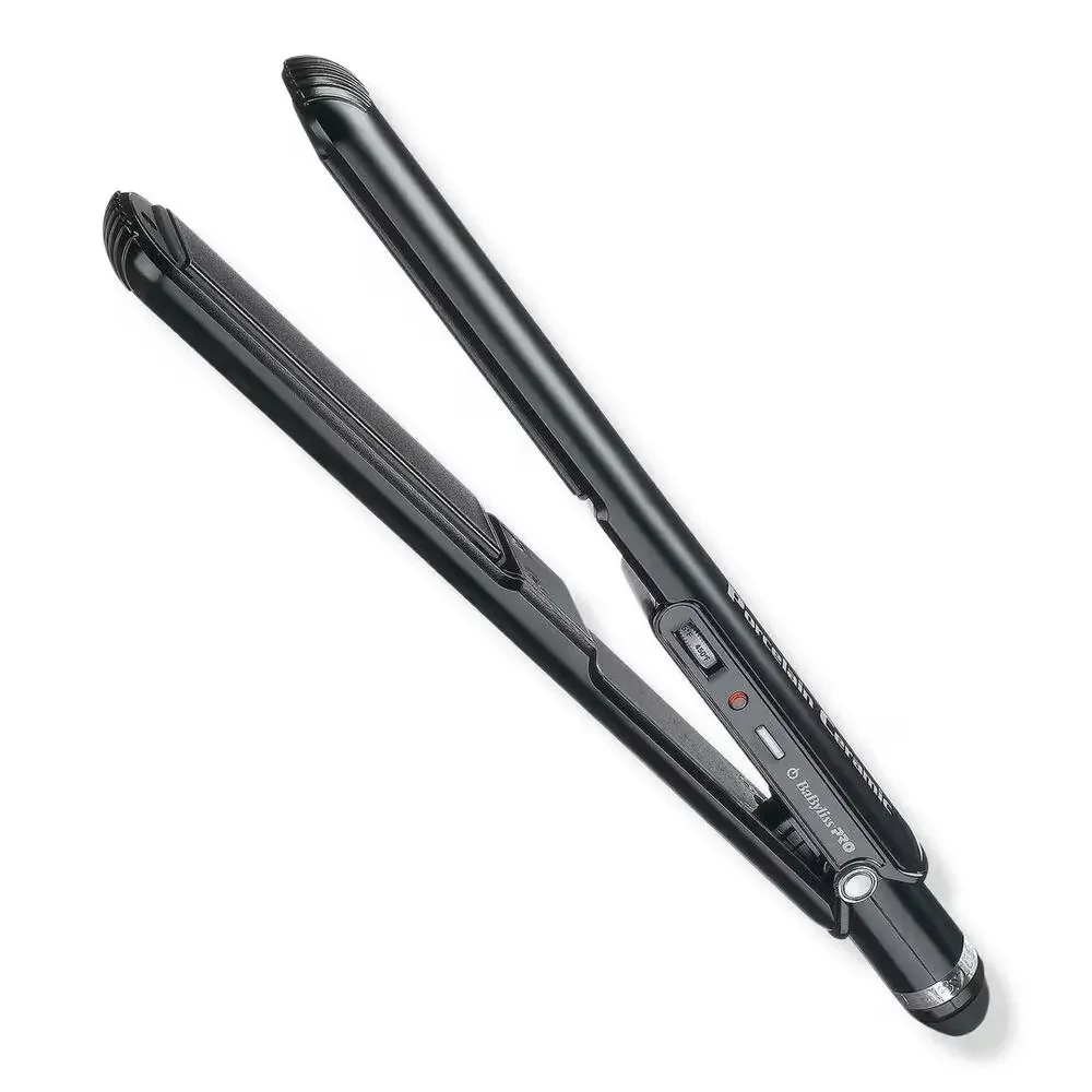 BabylissPRO Porcelain Ceramic Hair Straightening Iron Black